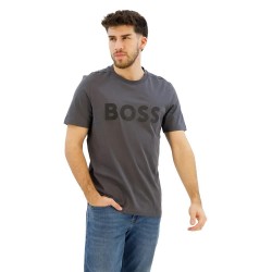 тениска,мъжки,тениски,boss,tape,logo,short,sleeve,t,shirt,dark,grey,(grey)