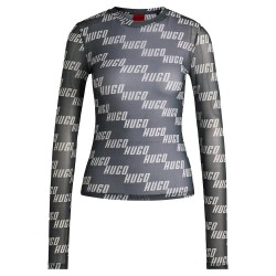 блуза,дамски,блузи,hugo,delonie,sweatshirt,grey