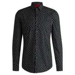 риза,с,дълъг,ръкав,мъжки,ризи,hugo,kenno,long,sleeve,shirt,black