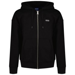 блуза,мъжки,пуловери,hugo,nardimez,10257685,blue,full,zip,sweatshirt,black,(black)
