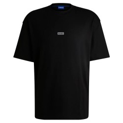 тениска,мъжки,тениски,hugo,nalono,10250555,blue,short,sleeve,t,shirt,black,(black)