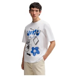 блуза,мъжки,пуловери,hugo,nufloro,sweatshirt,white