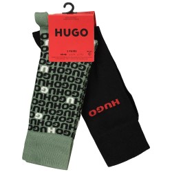 чорапи,мъжки,чорапи,hugo,tortuga,10263791,socks,2,pairs,green,black,(open,green)