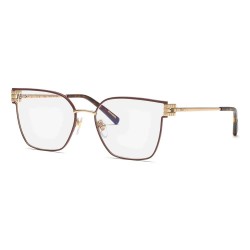 очила,chopard,vchl58m,54,mm,woman,glasses,brown,(shiny,rose,gold,with,bordeaux,parts)