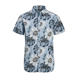 риза,с,къс,ръкав,мъжки,ризи,jack,&,jones,hawaii,aop,short,sleeve,shirt,blue,(chambray,blue)