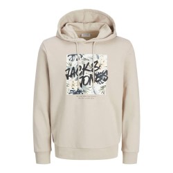 суичър,мъжки,пуловери,jack,&,jones,hawaii,shape,hoodie,moonbeam,(beige)