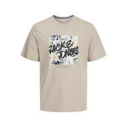 тениска,мъжки,тениски,jack,&,jones,hawaii,shape,short,sleeve,t,shirt,moonbeam,(beige)