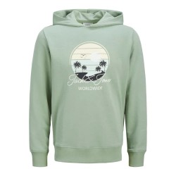 суичър,мъжки,пуловери,jack,&,jones,palm,hoodie,iceberg,green,(green)