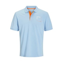 мъжки,блузи,с,яка,jack,&,jones,verner,short,sleeve,polo,chambray,blue,melange,(blue)