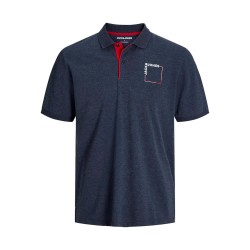 шапка,мъжки,блузи,с,яка,jack,&,jones,verner,short,sleeve,polo,sky,captain,melange,(blue)