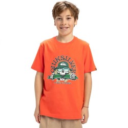 тениска,детски,тениски,quiksilver,ev,skull,feast,short,sleeve,t,shirt,tigerlily,(orange)