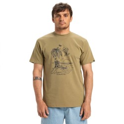 тениска,мъжки,тениски,quiksilver,ev,tuned,out,short,sleeve,t,shirt,brown,(aloe)
