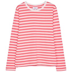 тениска,дамски,тениски,makia,verkstad,long,sleeve,t,shirt,red,(coral,off,white)