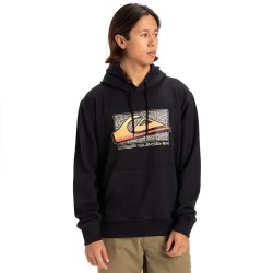 суичър,мъжки,пуловери,quiksilver,retro,fade,hoodie,black