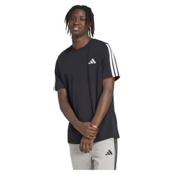 тениска,мъжки,тениски,adidas,3,stripes,short,sleeve,t,shirt,black