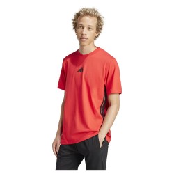 тениска,мъжки,тениски,adidas,essentials,3,stripes,single,jersey,short,sleeve,t,shirt,pure,ruby,black,(orange)