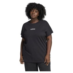 тениска,дамски,тениски,adidas,essentials,linear,cotton,plus,short,sleeve,t,shirt,black,white,(black)