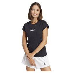 тениска,дамски,тениски,adidas,essentials,linear,cotton,short,sleeve,t,shirt,black,(black,white)
