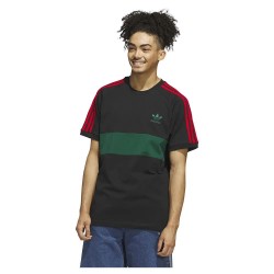 тениска,мъжки,тениски,adidas,originals,3,stripes,panel,short,sleeve,t,shirt,black,collegiate,green,(black)
