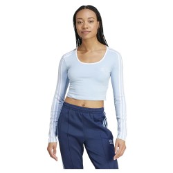 къса,блуза,дамски,топове,adidas,originals,adicolor,3,stripes,crop,long,sleeve,top,clear,sky,(blue)
