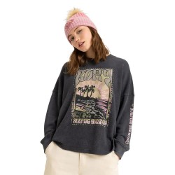 блуза,дамски,блузи,roxy,eastside,midweight,sweatshirt,black,(phantom)