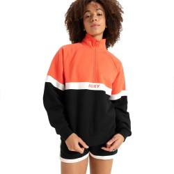 блуза,дамски,блузи,roxy,essential,energy,relax,half,zip,sweatshirt,orange