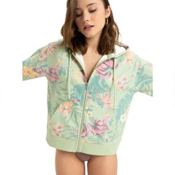 блуза,дамски,блузи,roxy,feels,right,full,zip,sweatshirt,green
