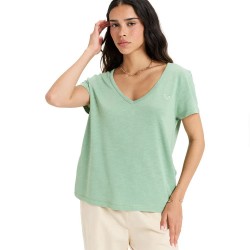тениска,дамски,тениски,roxy,is,flowing,v,short,sleeve,t,shirt,green,(basil)