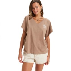 тениска,дамски,тениски,roxy,nightfall,short,sleeve,t,shirt,portabella,(brown)