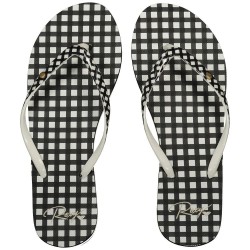 джапанки,дамски,сандали,и,чехли,roxy,portofino,iii,flip,flops,black,white,checker,(black)