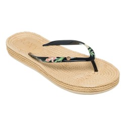 джапанки,дамски,сандали,и,чехли,roxy,south,beach,iii,flip,flops,black,print,(beige,black)