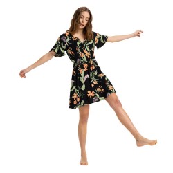 рокля,дамски,поли,и,рокли,roxy,tropical,tides,crinkle,short,dress,black