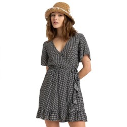 рокля,дамски,поли,и,рокли,roxy,zenith,wrap,printed,short,dress,black