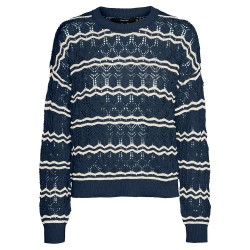 сако,дамски,пуловери,дамски,плетени,дрехи,vero,moda,bella,sweater,navy,blazer,stripes,birch,(blue)