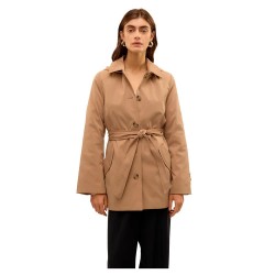 палто,дамски,якета,и,палта,vero,moda,chelsea,trench,coat,brown,(tigers,eye)