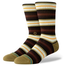 чорапи,мъжки,чорапи,stance,hassagore,crew,socks,brown,(chive)