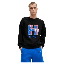 блуза,мъжки,пуловери,hugo,neasyo,01,blue,sweatshirt,black
