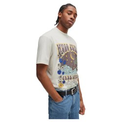 тениска,мъжки,тениски,hugo,nirito,01,blue,short,sleeve,t,shirt,beige