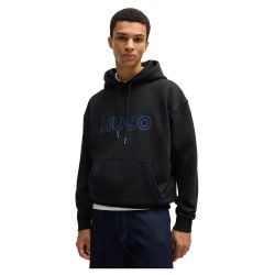 суичър,мъжки,пуловери,hugo,nit,logo,01,blue,hoodie,black