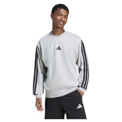 поларена,блуза,мъжки,пуловери,adidas,essentials,3,stripes,fleece,sweatshirt,medium,grey,heather,(grey)