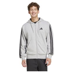 блуза,мъжки,пуловери,adidas,essentials,3,stripes,french,terry,full,zip,sweatshirt,medium,grey,heather,black,(grey)