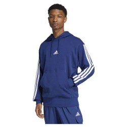 суичър,мъжки,пуловери,adidas,essentials,3,stripes,french,terry,hoodie,blue