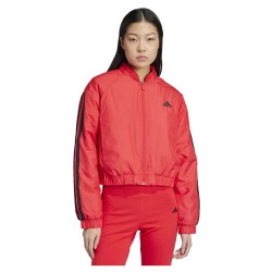 яке,дамски,якета,и,палта,adidas,essentials,3,stripes,insulated,crop,bomber,jacket,red
