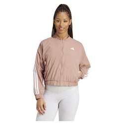 яке,дамски,якета,и,палта,adidas,essentials,3,stripes,lifestyle,woven,bomber,jacket,beige,(warm,clay,white)