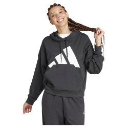 суичър,дамски,блузи,adidas,essentials,big,logo,french,terry,loose,hoodie,black,white,(black)