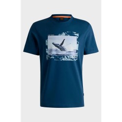тениска,мъжки,тениски,boss,dunetrace,01,short,sleeve,t,shirt,blue