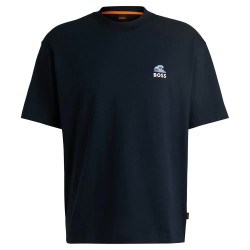 тениска,мъжки,тениски,boss,numbers,01,short,sleeve,t,shirt,blue