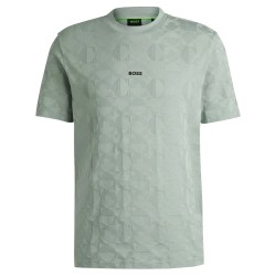 тениска,мъжки,тениски,boss,striped,c,01,short,sleeve,t,shirt,green
