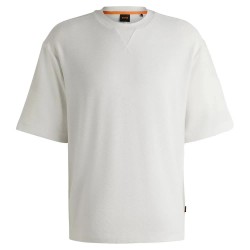 тениска,мъжки,тениски,boss,waffle,01,short,sleeve,t,shirt,white