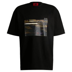 тениска,мъжки,тениски,hugo,daveley,rb,01,short,sleeve,t,shirt,black